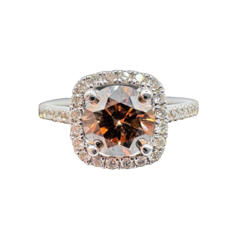 LeVian 14K Approx 1.37ct Chocolate Diamond Ring Size 7, 2.09dwt